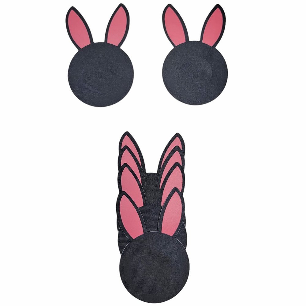Bunny Rabbit Ears Shaped Pasties Nipple Covers Self Adhesive 3 Pair